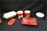 Colored Crocks Container & Baking Dishes