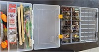 2 PC TACKLE TRAYS AND CONTENTS