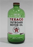 TEXACO OUTBOARD MOTOR OIL BOTTLE