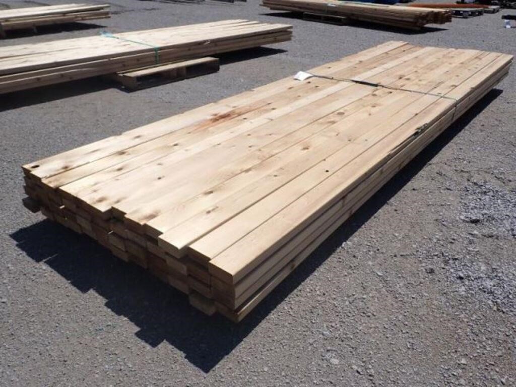 Qty Of 2 In. x 4 In. x 12 Ft. Low Grade Western