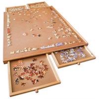 Jumbo 26 in. X 35 in. 1500-Piece Puzzle Plateau wi