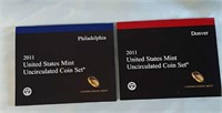 P&D  Uncirculated Coin Set - 2011
