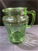 8” Uranium Glass Pitcher