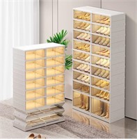 9 tier foldable shoe rack