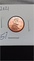Uncirculated 2021 Lincoln Penny