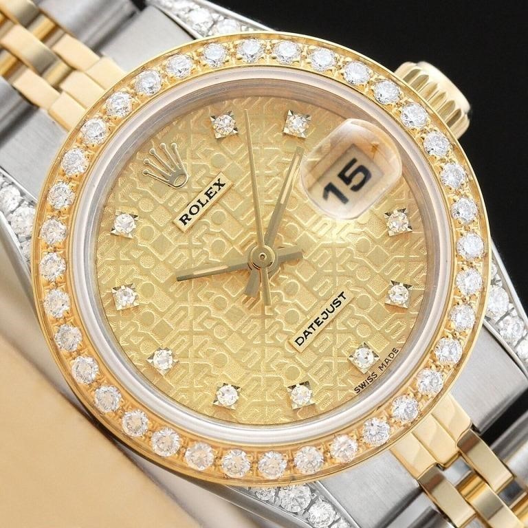 Rolex Ladies Datejust Diamond Watch