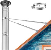 $60  6 Adjustable Roof Bracket Kit  Stove Pipe