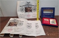 Americana - 1915 Betsy Ross certificates and