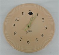 Fiesta Post 86 plate clock, apricot