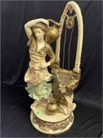 Painted Cast Iron Sculpture 25" Tall Collection