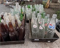 LARGE LOT OF VTG. SODA  BOTTLES