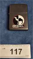 Zippo lighter Camel cigarettes Silhouette