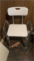 Shower chair with back arms