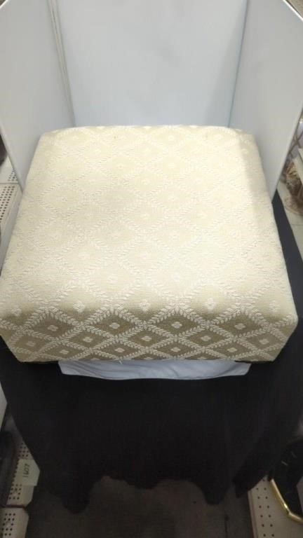 Small white foot stool