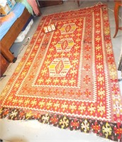woven Oriental rug 117x71” (as found)