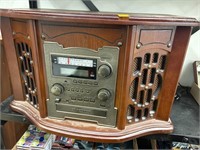 Radio / Record Player - Wooden Music Center