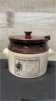 Vintage Canadian Abenakis Jar With Lid 10" Diamete