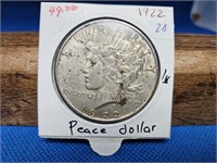 1922  USA SILVER PEACE DOLLAR