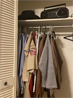 Closet of Shirts Jacket Radio & Felt Hat