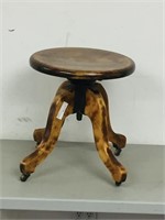 vintage corkscrew stool