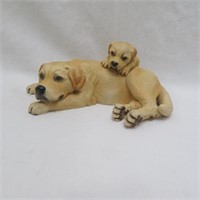 Enesco Labrador Retriever & Pup - Ceramic - 1985