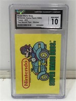 CGC Graded 1989 Nintendo Super Mario Bro’s. Topps