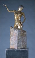 Archie St. Clair, "The Muse," bronze.