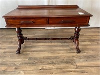 Antique Mahogany Trestle Base Desk