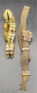 Art Deco Gold Toned Bracelets