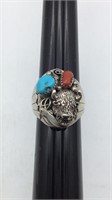Navajo Richard Begay sterling, silver turquoise,