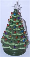 Vintage 13” ceramic lighted Christmas tree