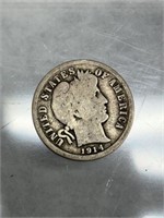 1914-S Barber Dime -90% Silver Bullion Coin