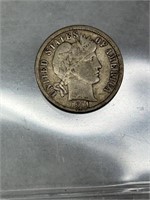 1911-D Barber Dime -90% Silver Bullion Coin