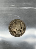 1902 Barber Dime -90% Silver Bullion Coin
