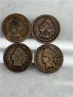 Indian Head Cents - Lot of 4