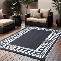 RURALITY Outdoor Rugs 6x9 Waterproof for Patios Cl