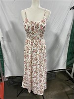 GUILTY WOMENS MEDIUM DRESS PINK AND WHITE FLORAL