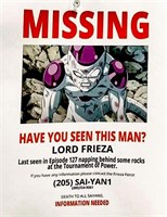 Dragon Ball Z - Lord Frieza- Missing Photo Reprint