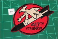 417th FBS USAF Military Patch 1950s