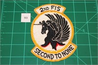 2nd FIS USAF Military Patch 1960s