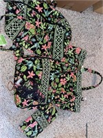 Vera Bradley botanical travel set includes small