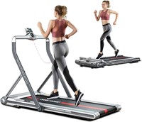 RHYTHM FUN Folding Treadmill 2-in-1