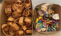 2 Boxes - Baskets and toys