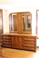Mid-Century Dresser W/Double Mirror