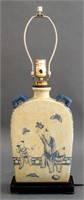 Chinese Celadon Flask Form Vase Mounted Lamp