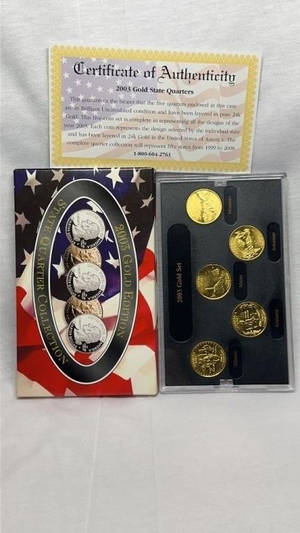 Of) 2003 gold edition state Quarter collection