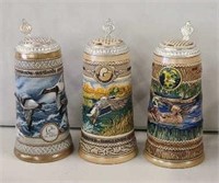 3x- Ducks Unlimited Waterfowl Series Steins