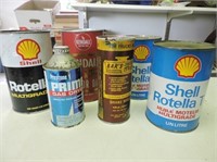 Selection of Oil Tins