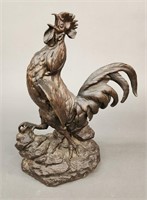 R. Febrari bronze rooster