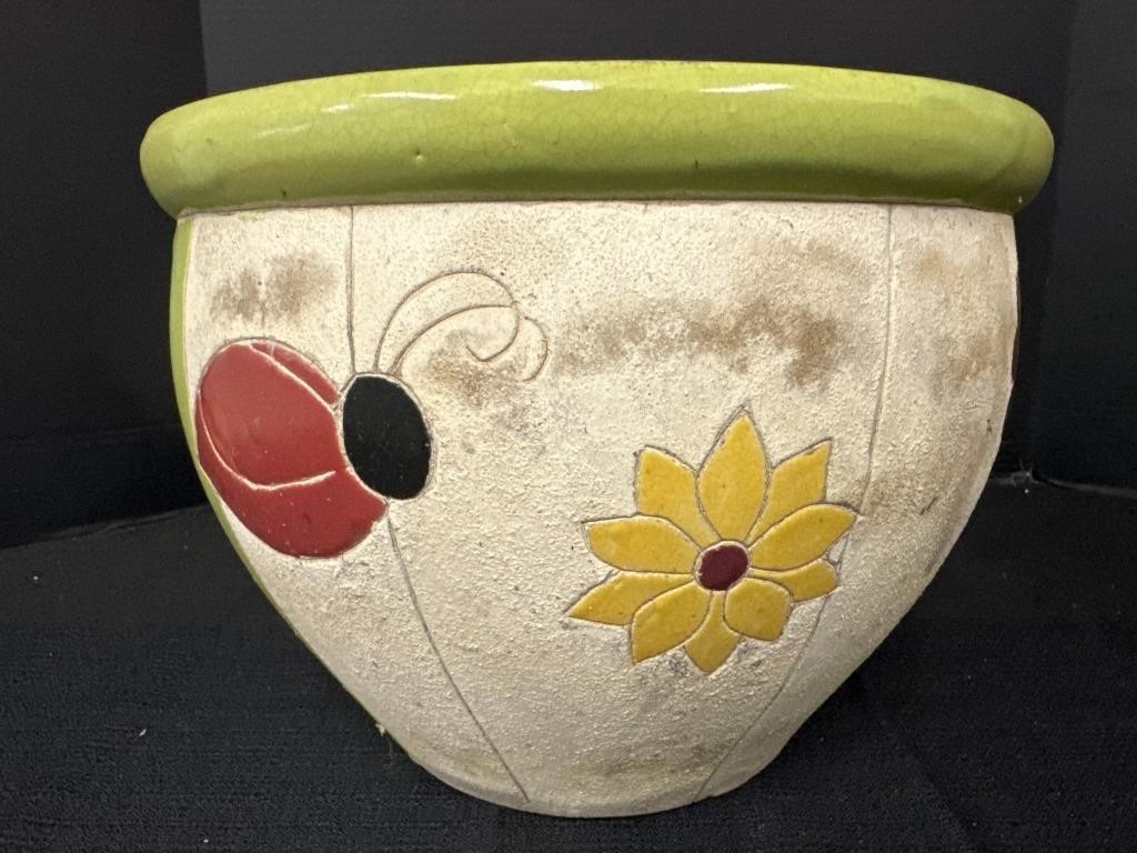 12in decorative flower pot